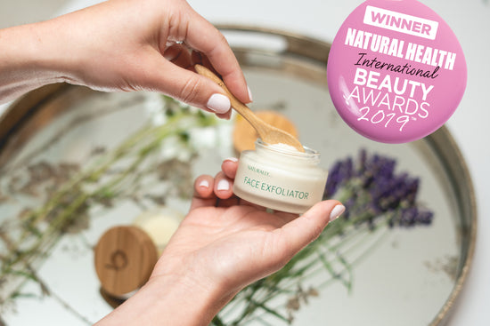 Our  Face Exfoliator WINS at the Natural Health International Beauty Awards 2019