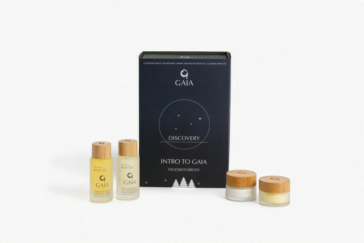GAIA ボディマッサージウォッシュ & ボディフィーミングローションセット DISCOVERY Intro to GAIA Gift Set – GAIA Skincare